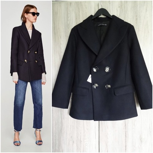 Zara dark navy wool - zara,