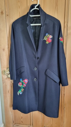 Ladies zara navy blue - zara, coat