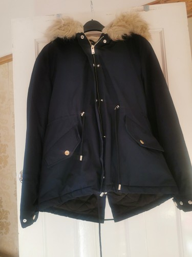 Zara navy women coat - zara, m
