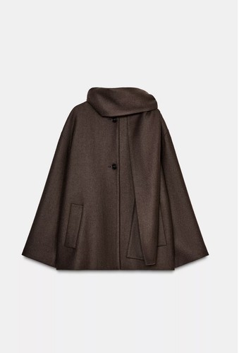Zara wool coat jacket with - coat,