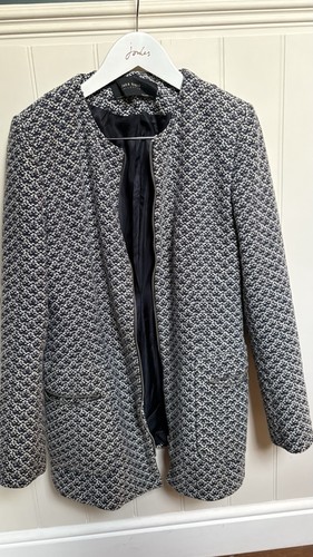 Zara navy tweed blue and - tweed,