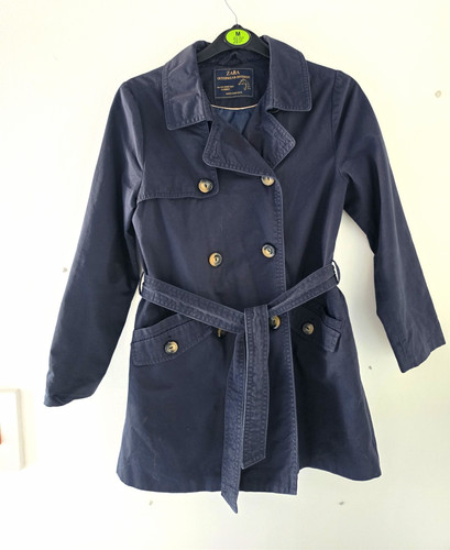 Zara navy double breasted - zara,