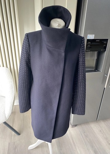 Zara navy blue wool - zara, 75%