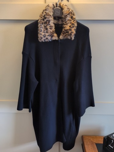 Navy zara knitted - , coat/jacket