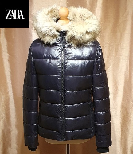 Zara women dark navy glossy - navy,