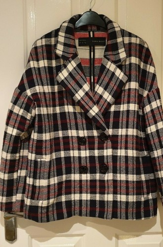 Zara navy blue red white - zara,