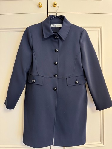 Zara coat women - coat, navy