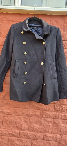 Zara woman navy military - zara, style