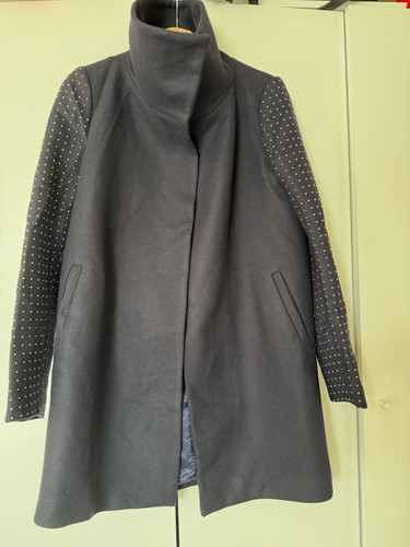 Zara woman navy wool blend - woman,