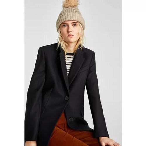 Zara new woman wool blend - wool,