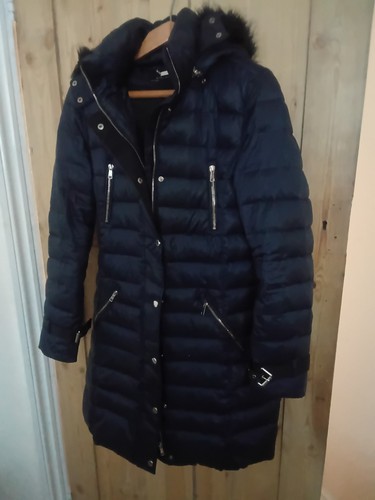 Ladies zara navy blue - blue, puffer